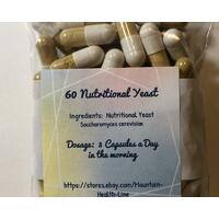 60 Nutritional Yeast Capsules ( Saccharomyces cerevisiae )
Dosage: 3 Capsules a Day in the Morning